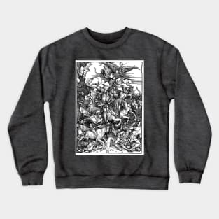 "The Four Horsemen", from "The Apocalypse" - Albrecht Dürer, c.1498 Crewneck Sweatshirt